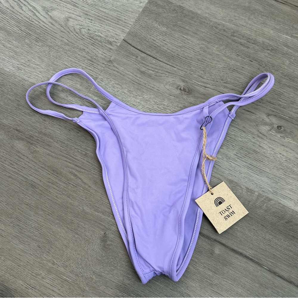 NWT toast swim‎ open side Bikini Bottom size Medium women’s Purple